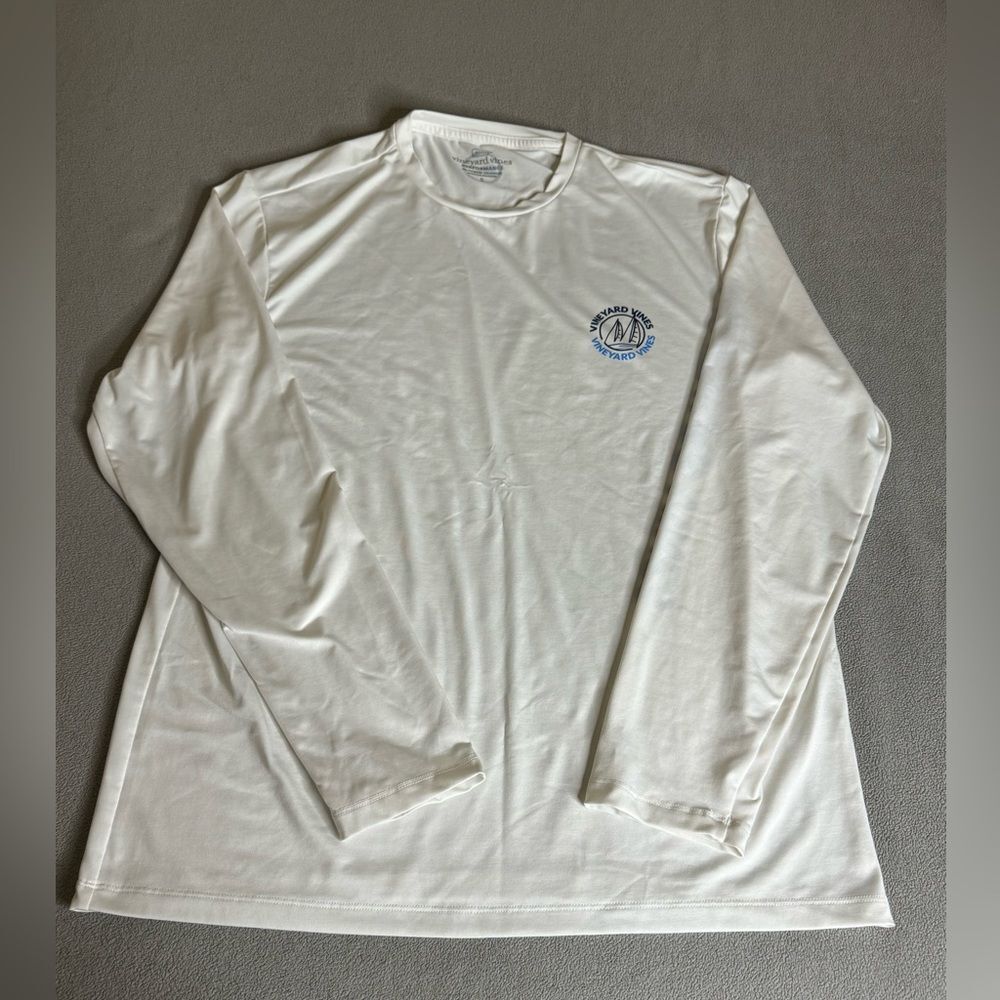 Vineyard vines performance tee long sleeve Size S Men’s White